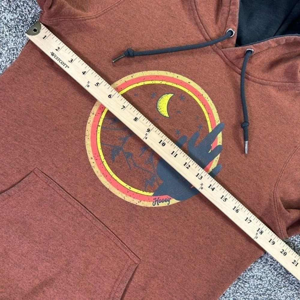 Hooey Marfa Heather Hoody Womens‎ Medium Brown Rust Pullover Western Warm Casual - Picture 7 of 10